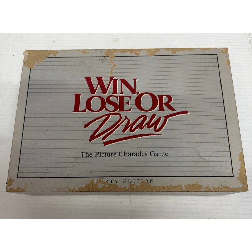 Win, Lose Or Draw The Picture Charades Game Party Edition 1988
